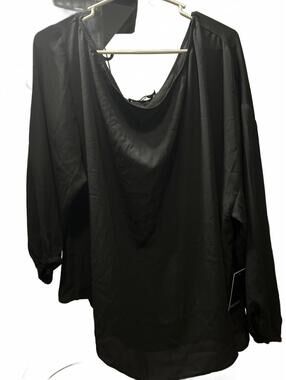 Eloquii Sz 22 Black Blouse - NWT